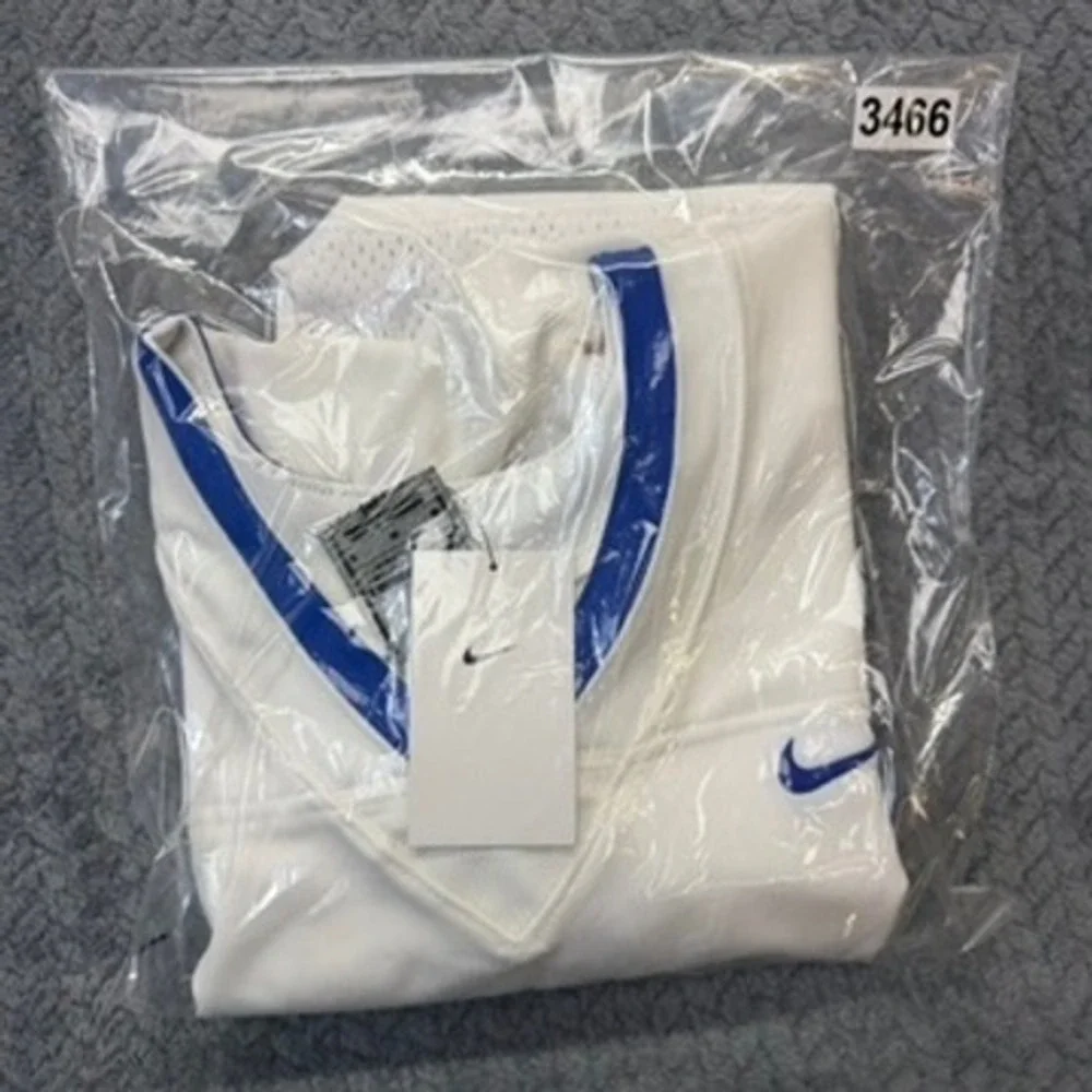 Nike Football Jersey Mens L White Royal Blue AO4800-108 Team Engineered NWT Spot